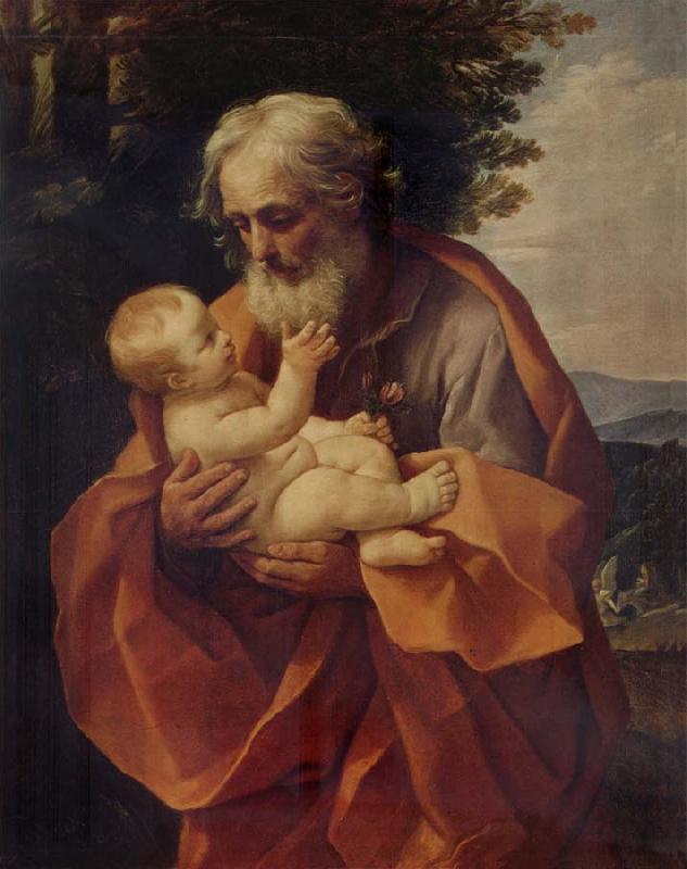 Guido Reni St Joseph with the Infant Christ Germany oil painting art